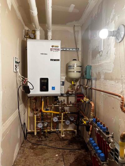 Upgrading a tankless water heater in Seattle, Washington