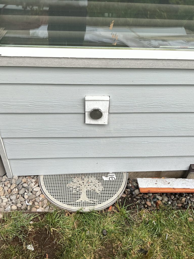 Completed frost-free hose bibb installation mounted on the new siding of a Burien, WA home